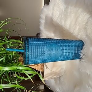 Starbucks Teal Soft Grip Tumbler
